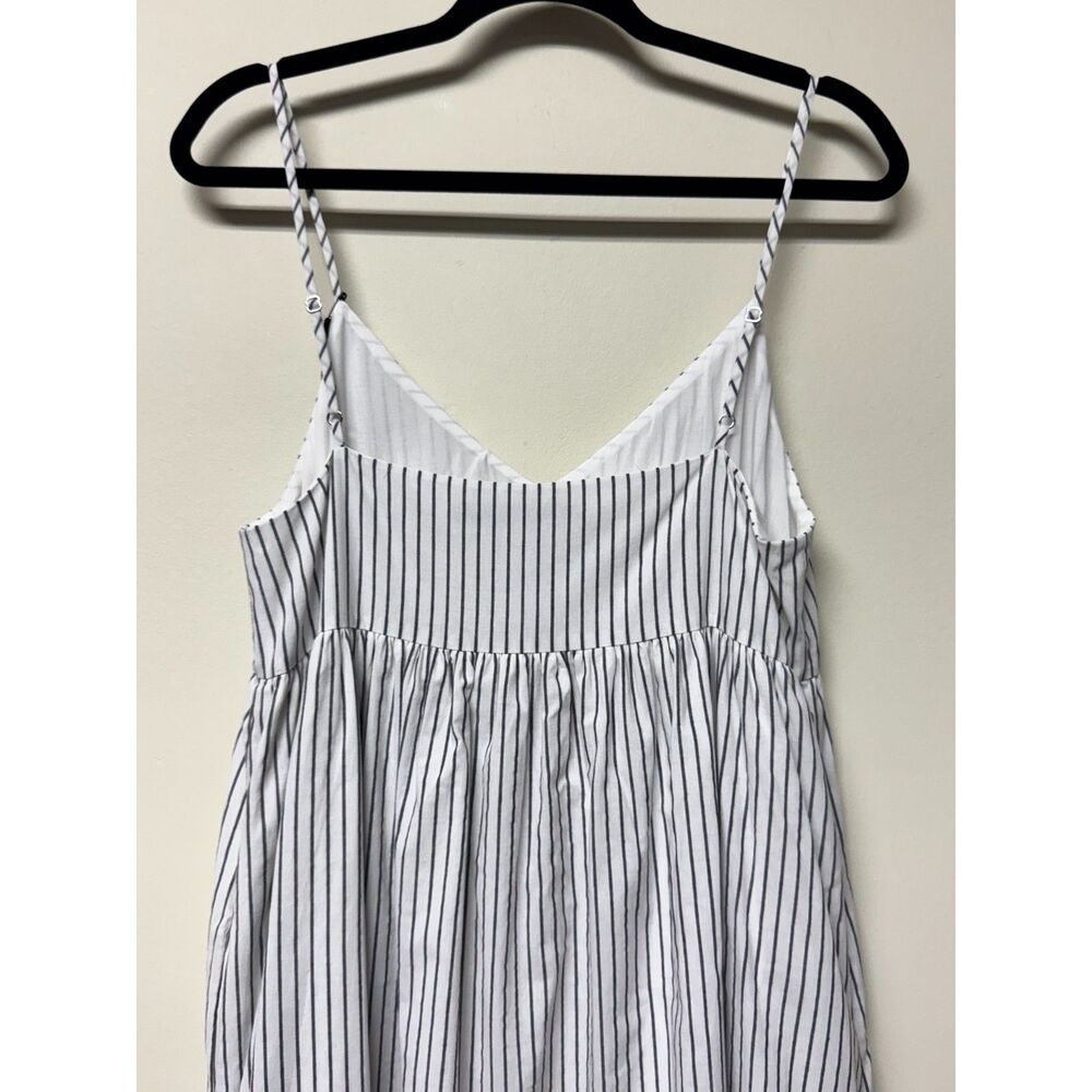 NWT - JENNI KAYNE Cove Maxi Dress White/Navy Stripes Lined Cotton, Sz S - Picture 10 of 15